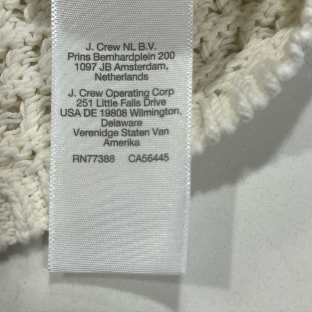 NWT Madewell Cream Crocheted Lightweight Cotton Sweater Tank Medium - Picture 11 of 12